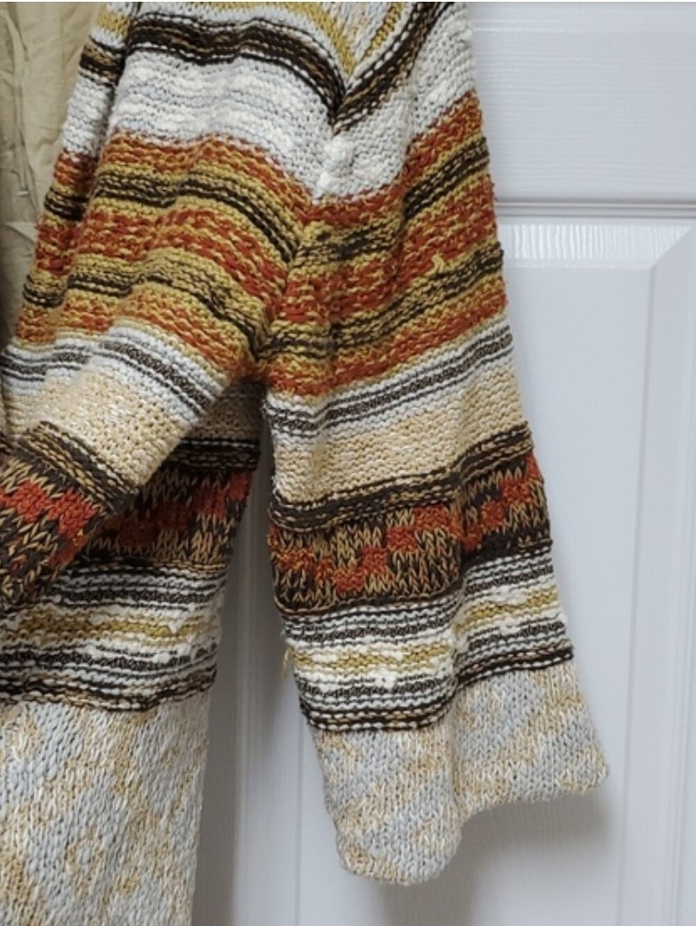 Free People Painted Desert Sweater Coat/Neutral - Picture 9 of 16